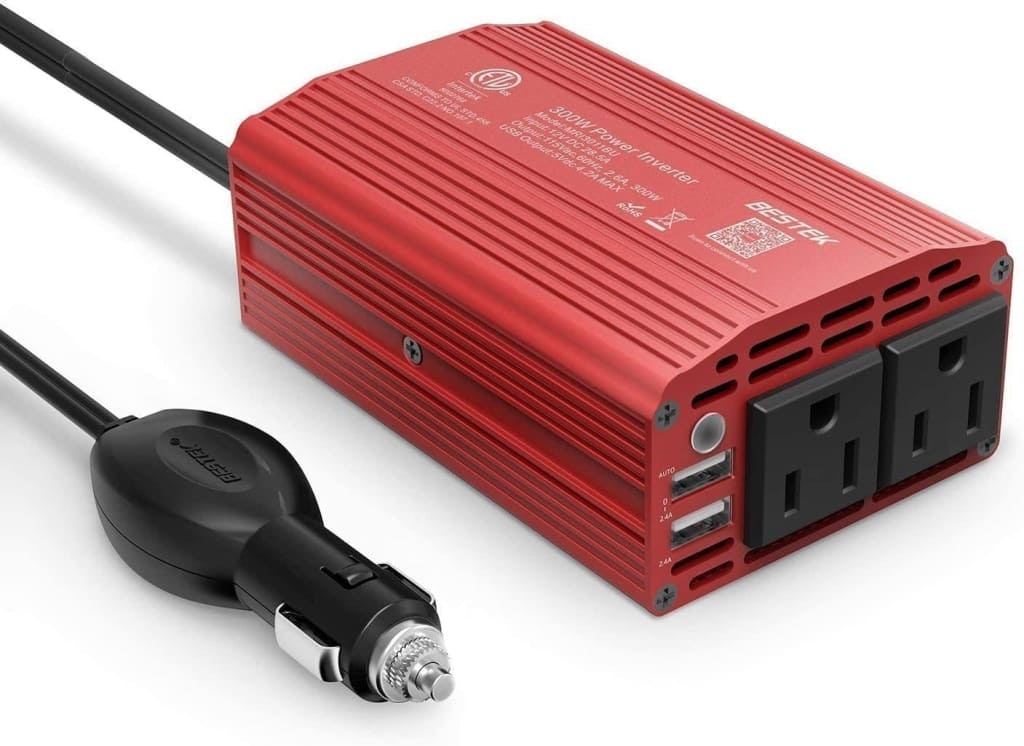 Bestek 300W AC Power Inverter: $25
