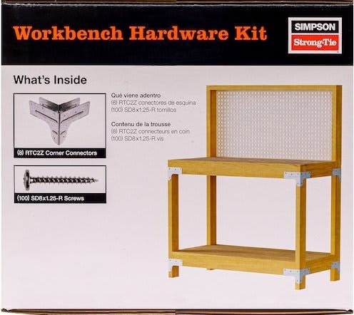 Simpson Strong-Tie DIY Workbench Shelving Kit: $23.88