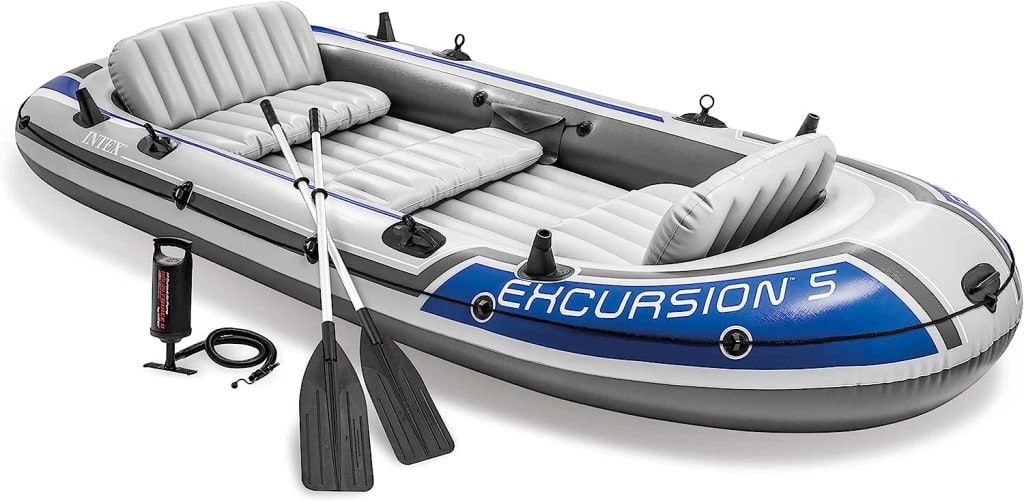 Intex Excursion 5-Person Inflatable Boat: $175