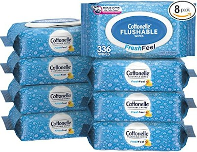 Cottonelle Fresh Feel Flushable Wet Wipes 8-Pack for $9 w/ Prime + free shipping