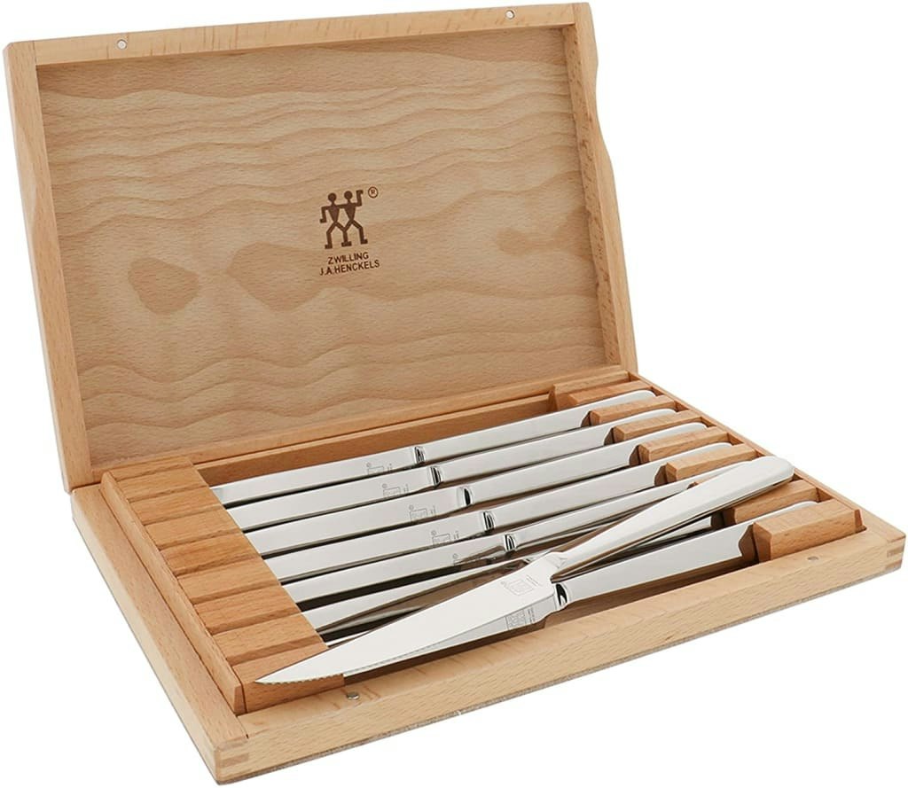 Zwilling 8-Piece Steak Knife Set w/ Presentation Box: $38 w/ Prime Zwilling 8-Piece Steak Knife Set w/ Presentation Box: $38 w/ Prime