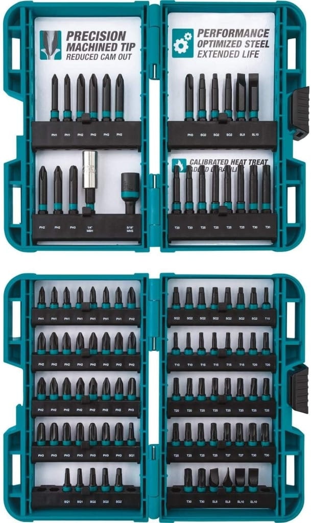 Makita Impactx 100-Piece Driver Bit Set: $20 Makita Impactx 100-Piece Driver Bit Set: $20