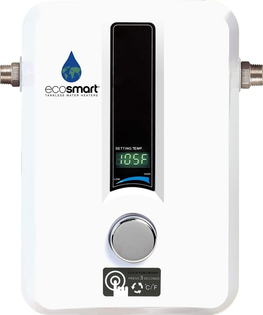 EcoSmart ECO 11 Electric Tankless Water Heater: $190 EcoSmart ECO 11 Electric Tankless Water Heater: $190