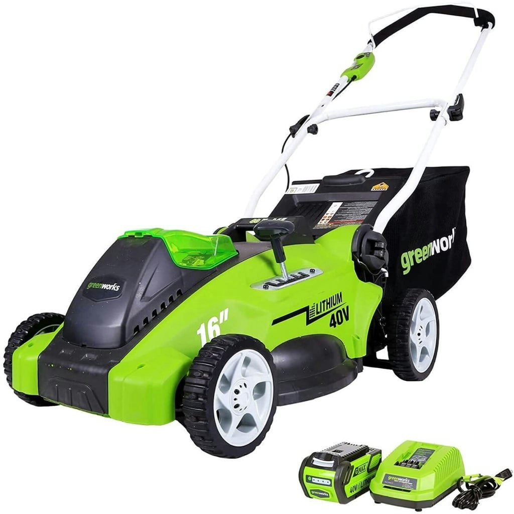 Greenworks 40V 16" Cordless Electric Lawn Mower: $230