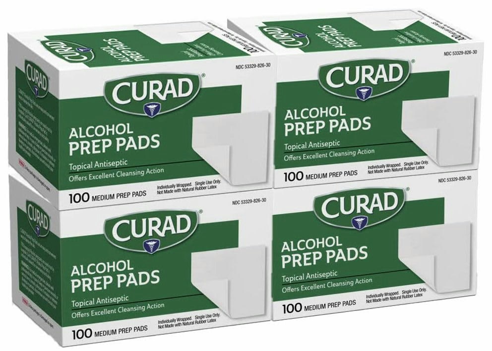 Curad Alcohol Prep Pads 400-Pack: $4.49