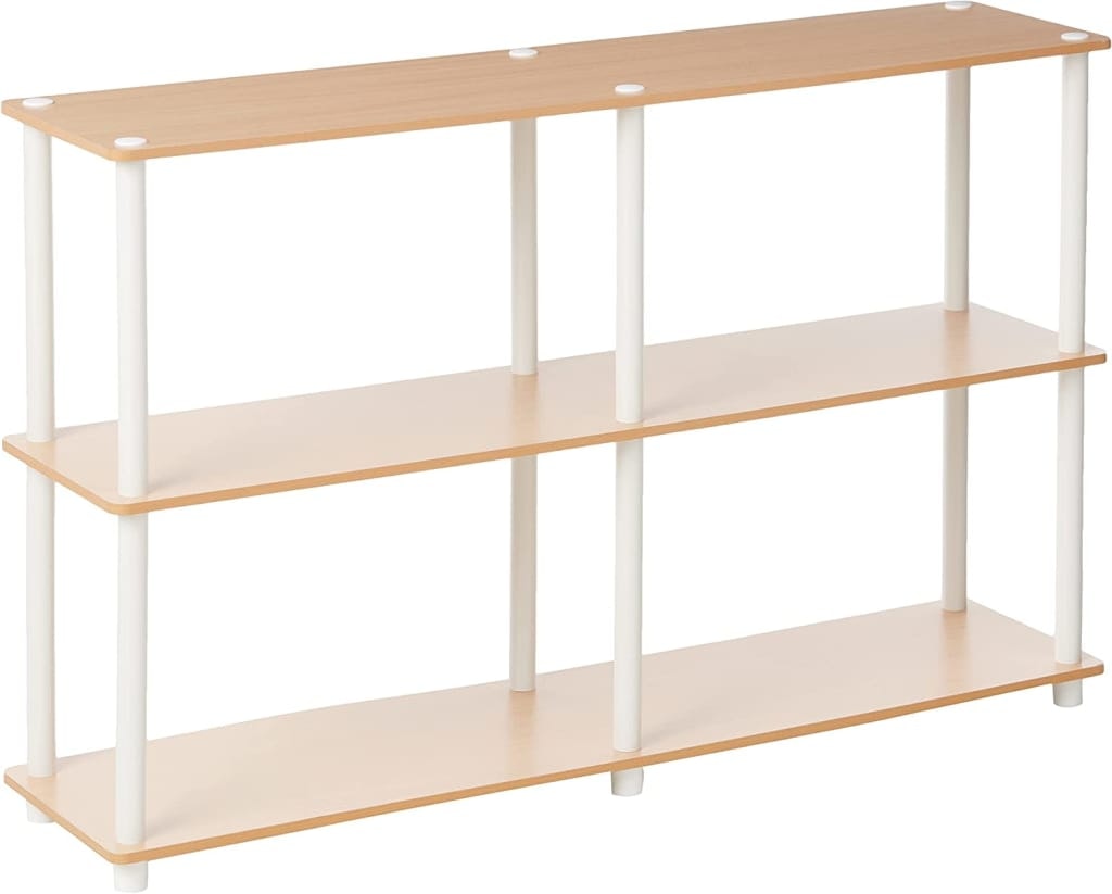 Furinno 3-Tier Double Size Storage Display Rack: $39
