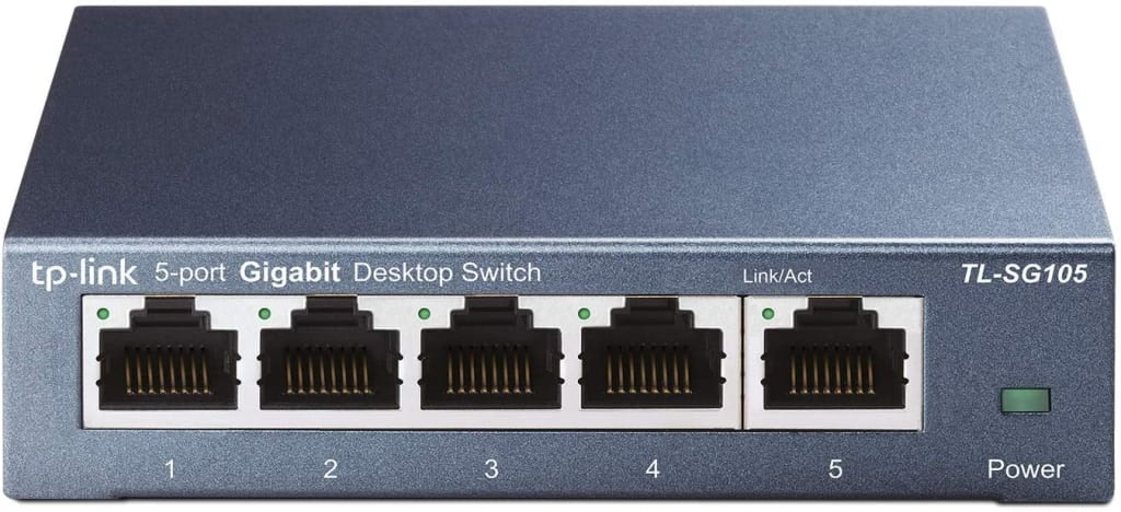 TP-Link 5-Port Unmanaged Gigabit Switch: $13