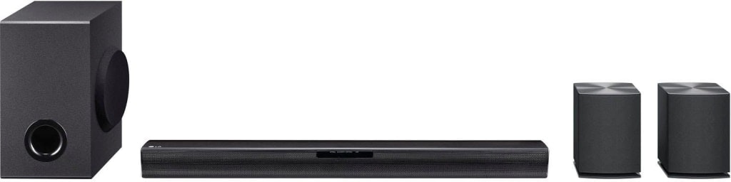 LG 4.1-Ch. Sound Bar w/ Wireless Subwoofer & Rear Speakers: $120