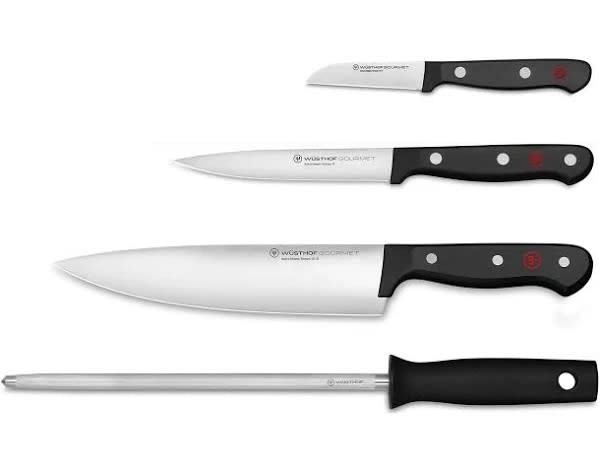 Wusthof Gourmet 4-Piece Chef's Knife Set: $99