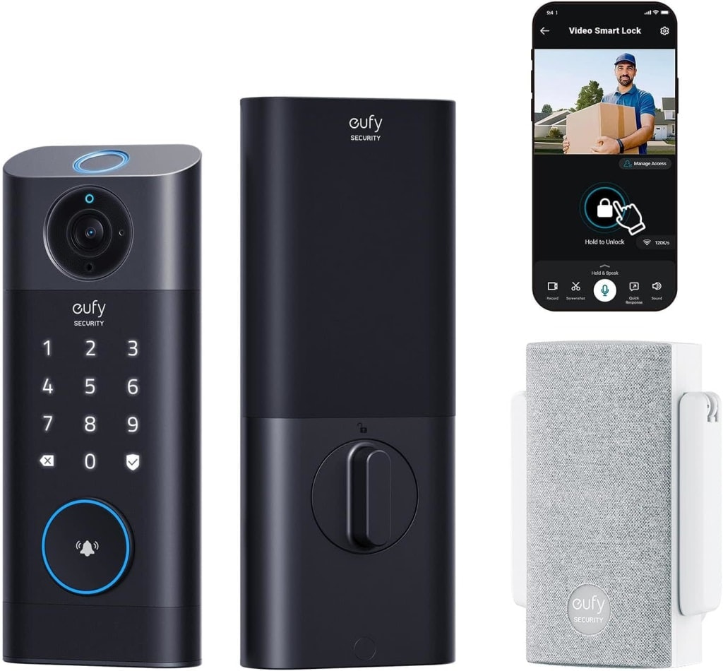 Eufy Security S330 3-in-1 Video Smart Lock: $250