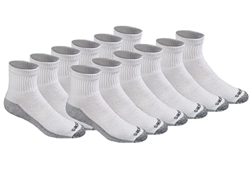 Dickies Men's Dri-Tech Moisture Control Quarter Socks 12-Pack: $20 w/ Prime
