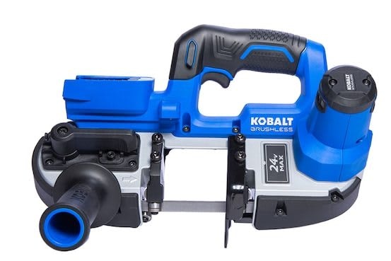 Kobalt 24V 2.5" Portable Band Saw (Bare Tool): $99