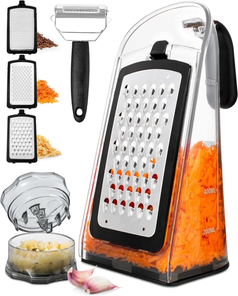 Cheese Grater w/ Garlic Crusher: $14.85