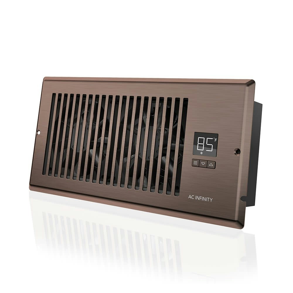 AC Infinity AirTap T4 Quiet Register Booster Fan w/ Thermostat: $41.99