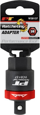 Performance Tools 3/8" Drive Ratcheting Adapter for $6 + free shipping w/ Prime