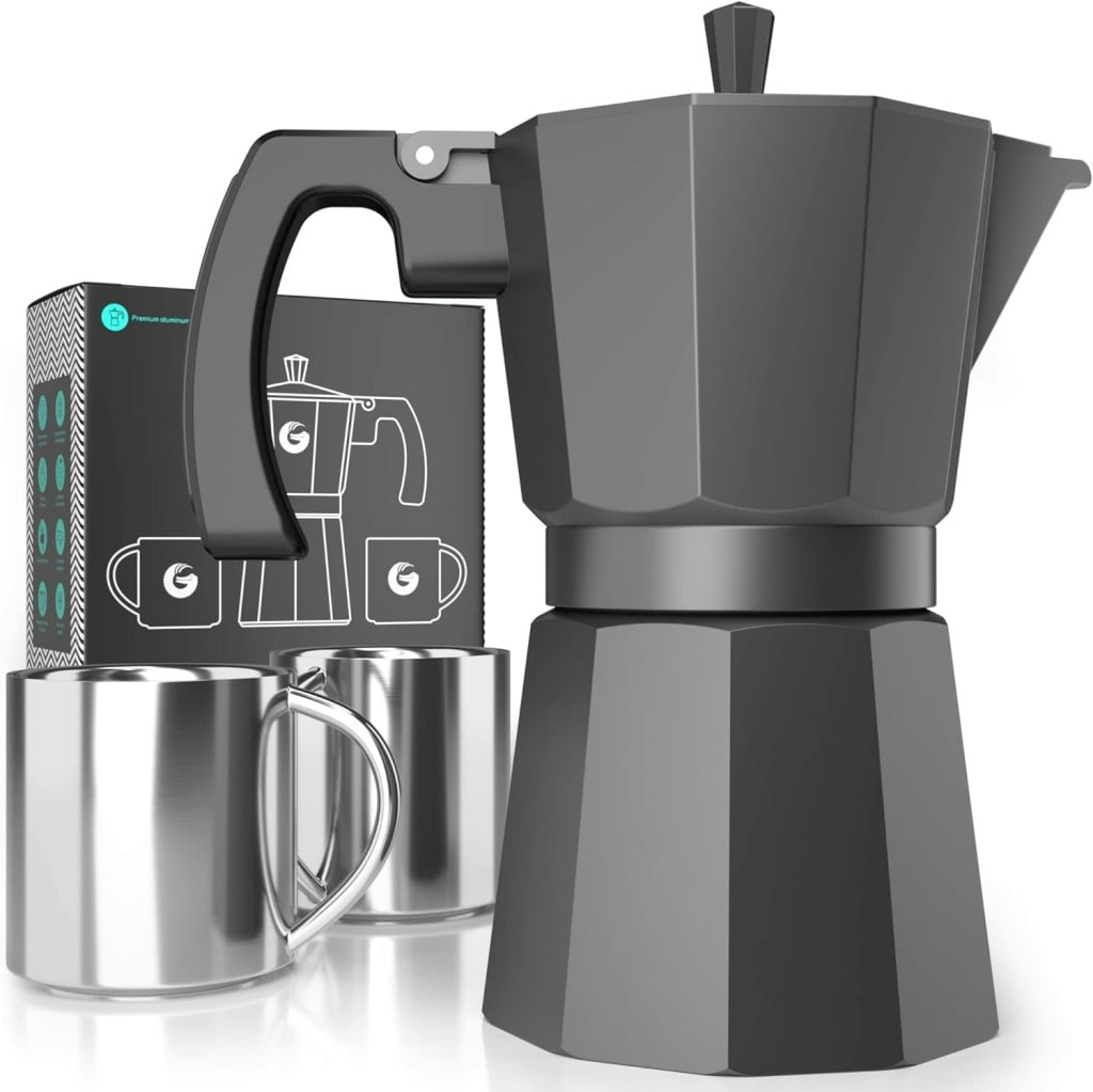 Coffee Gator 6-Cup Moka Pot Stovetop Espresso Maker: $21.99