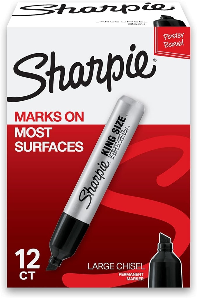 Sharpie King Size Chisel-Tip Permanent Marker 12-Pack: $11.85 Sharpie King Size Chisel-Tip Permanent Marker 12-Pack: $11.85