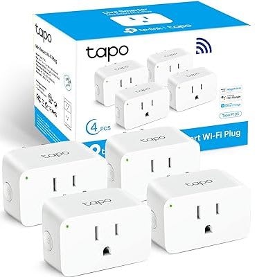 TP-Link Tapo 15A Mini Smart Plug 4-Pack: $20 TP-Link Tapo 15A Mini Smart Plug 4-Pack: $20
