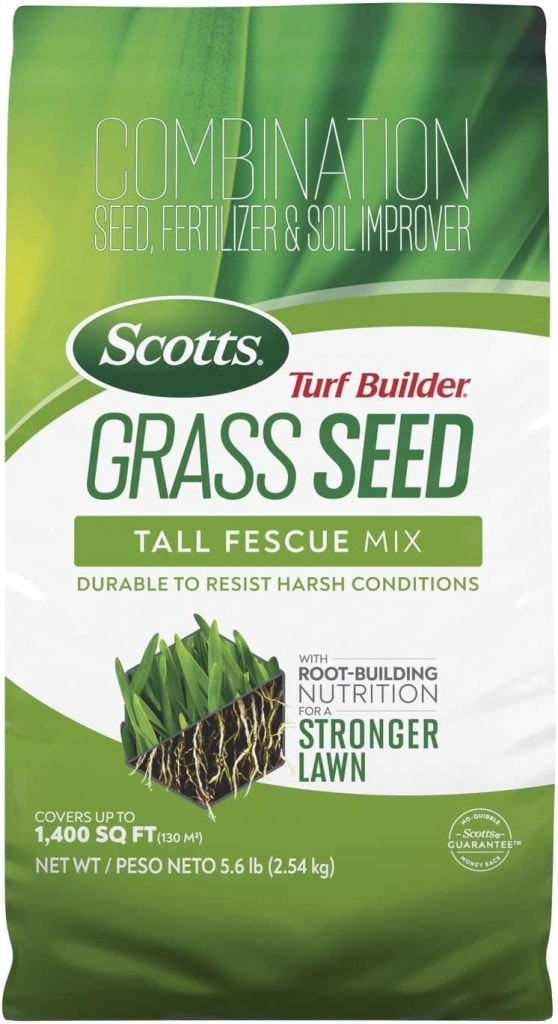 Scotts Turf Builder Grass Seed Tall Fescue Mix 5.6-lb. Bag: $19 via Sub. & Save Scotts Turf Builder Grass Seed Tall Fescue Mix 5.6-lb. Bag: $19 via Sub. & Save