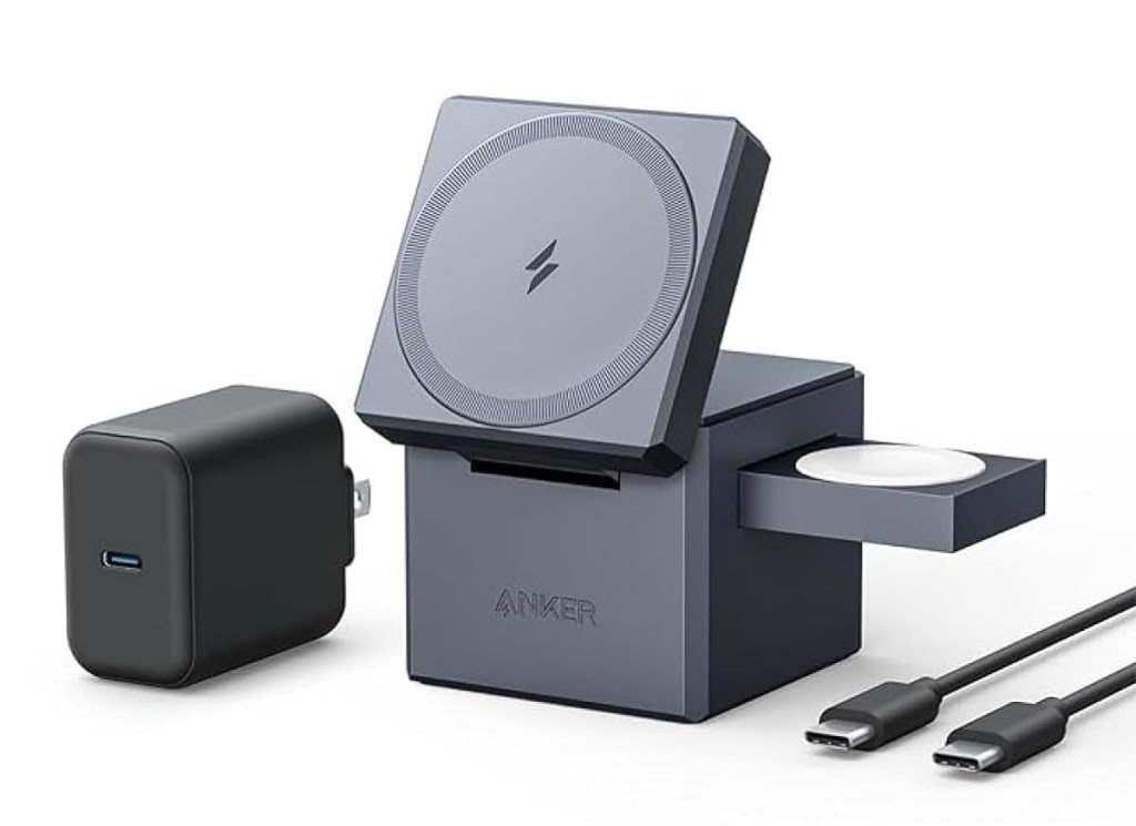 Anker 3-in-1 Charger Stand Cube w/ MagSafe: $44 Anker 3-in-1 Charger Stand Cube w/ MagSafe: $44