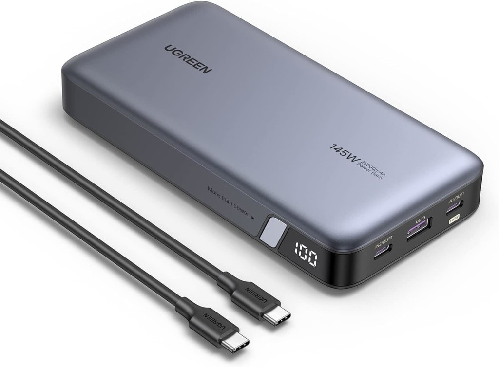 Ugreen 100W / 25,000mAh 3-Port Laptop Power Bank: $66 Ugreen 100W / 25,000mAh 3-Port Laptop Power Bank: $66