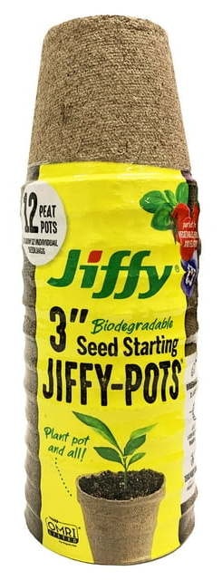 Jiffy 3" Peat Pots 12-Pack: $2.97 Jiffy 3" Peat Pots 12-Pack: $2.97
