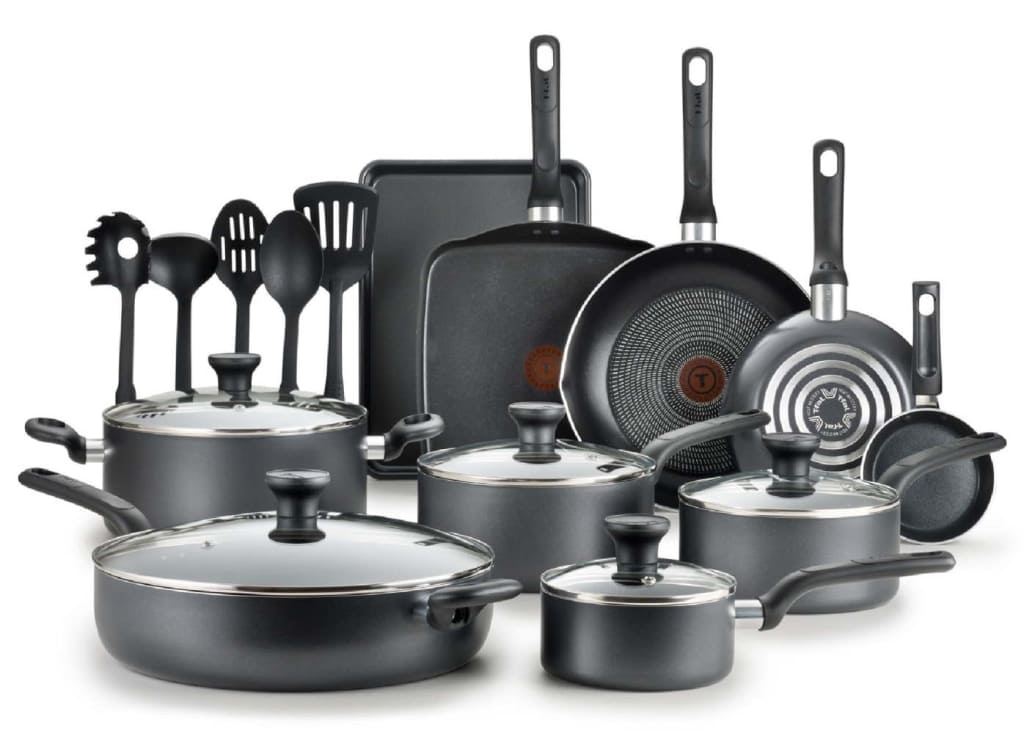 T-Fal Easy Care 20-Piece Non-Stick Cookware Set: $79 T-Fal Easy Care 20-Piece Non-Stick Cookware Set: $79