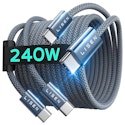 Lisen 6.6-Foot USB-C Charger Cable 2-Pack for $5.60 + free shipping w/ Prime