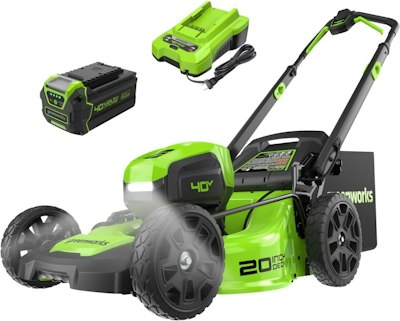 Greenworks 40V 20" Brushless Push Mower w/ 4.0Ah Battery for $255 + free shipping