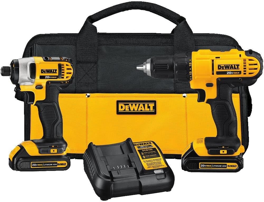 DeWalt 20V MAX Cordless Drill and Impact Driver Combo Kit: $130 DeWalt 20V MAX Cordless Drill and Impact Driver Combo Kit: $130