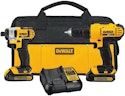 DeWalt 20V MAX Cordless Drill and Impact Driver Combo Kit for $124 + free shipping