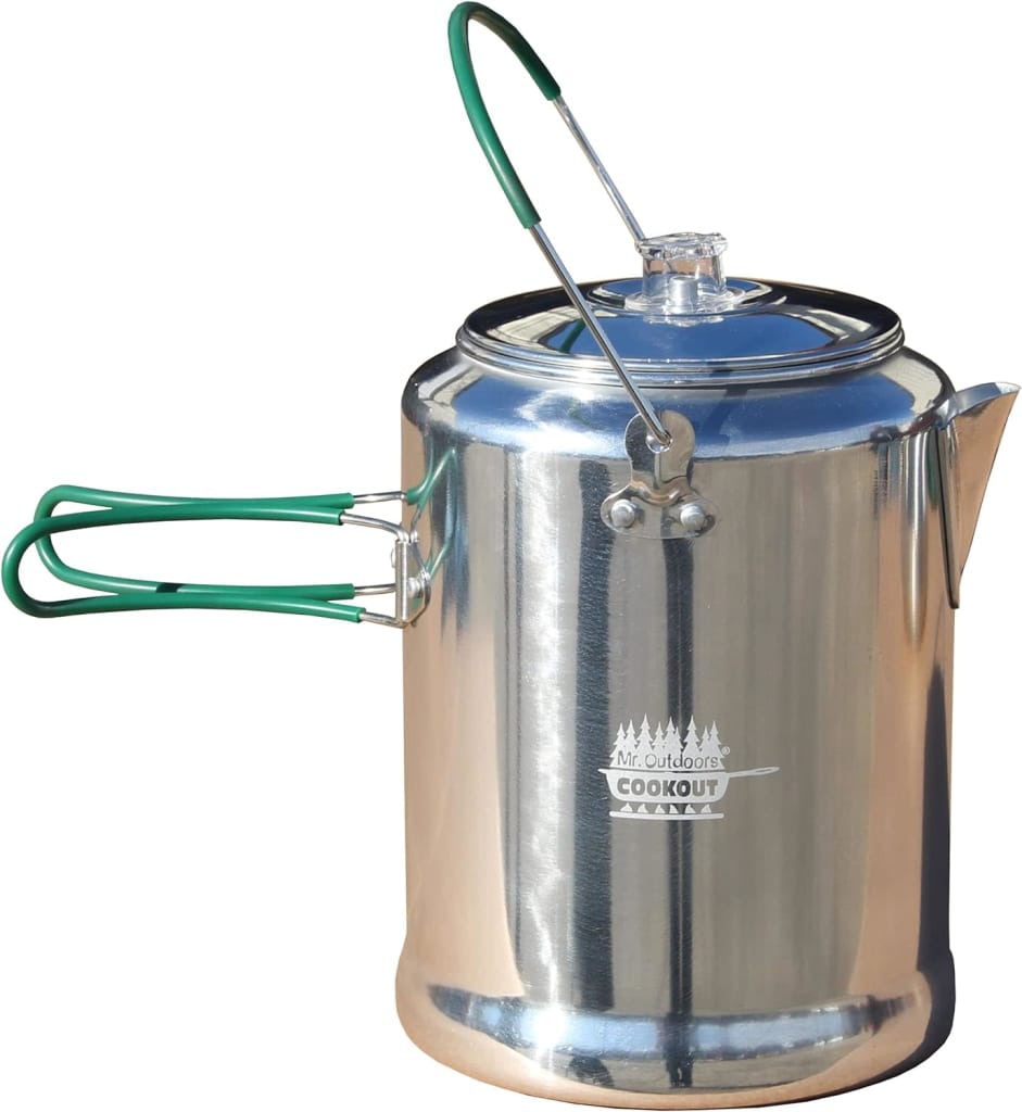 King Kooker Mr. Outdoors Cookout 20-Cup Percolator: $27.80 King Kooker Mr. Outdoors Cookout 20-Cup Percolator: $27.80