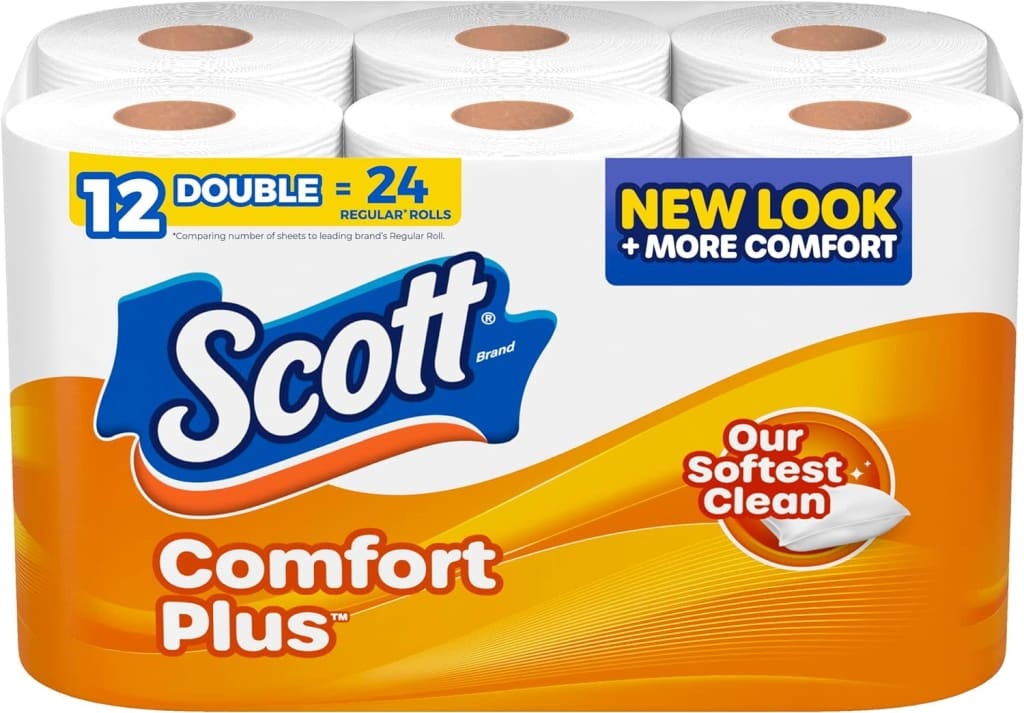 Scott Products Scott ComfortPlus Double Roll Toilet Paper 12-Pack: $5.40 via Sub. & Save