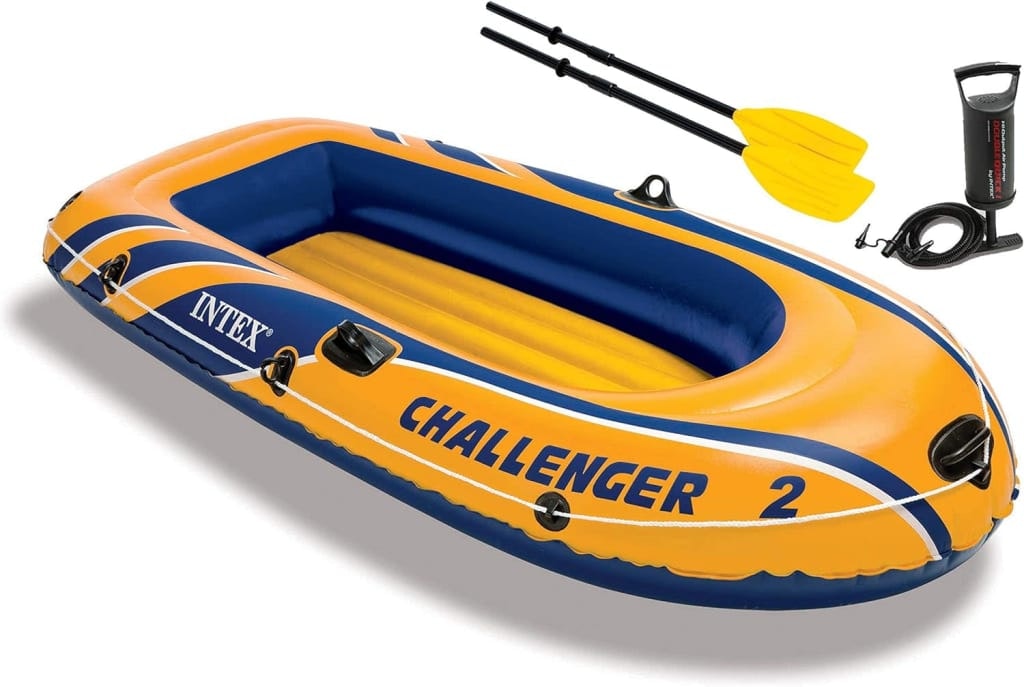 Intex Challenger 2 Inflatable Boat Set: $38.82