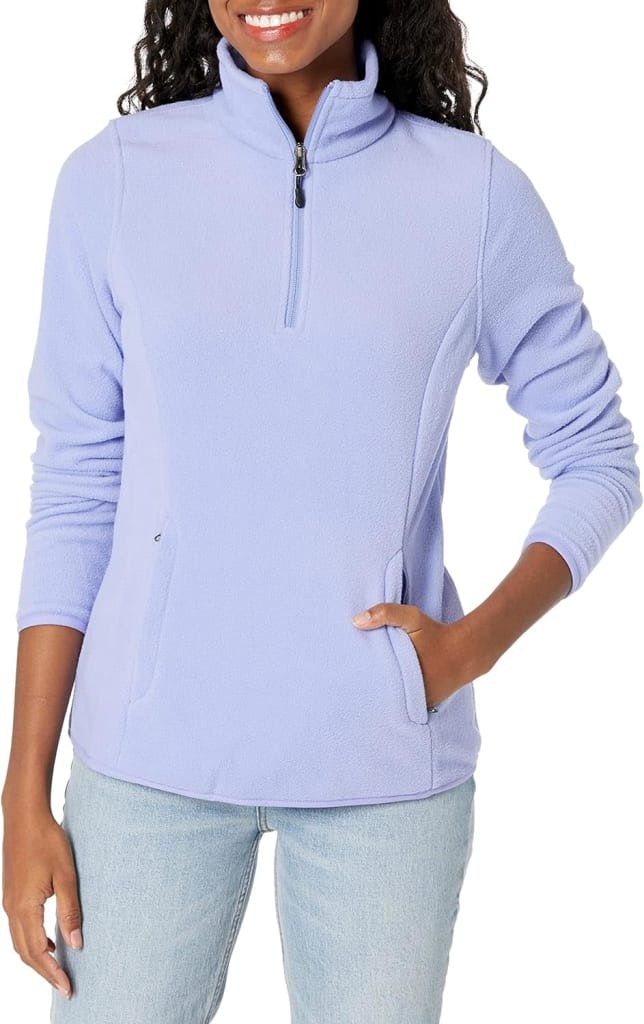 Amazon Essentials Women's Polar Fleece Pullover Jacket: $8.90