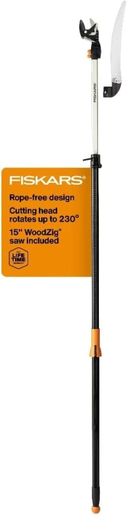 Fiskars 7.9ft. - 12ft. Extendable Pole Tree Pruner: $103.69 Fiskars 7.9ft. - 12ft. Extendable Pole Tree Pruner: $103.69