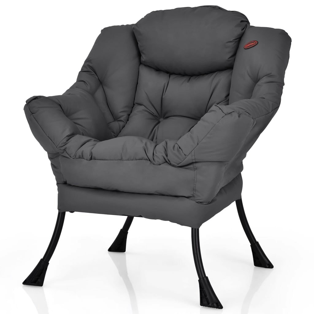 Costway Modern Single Sofa Lazy Chair w/ Side Pocket: $104.99 Costway Modern Single Sofa Lazy Chair w/ Side Pocket: $104.99