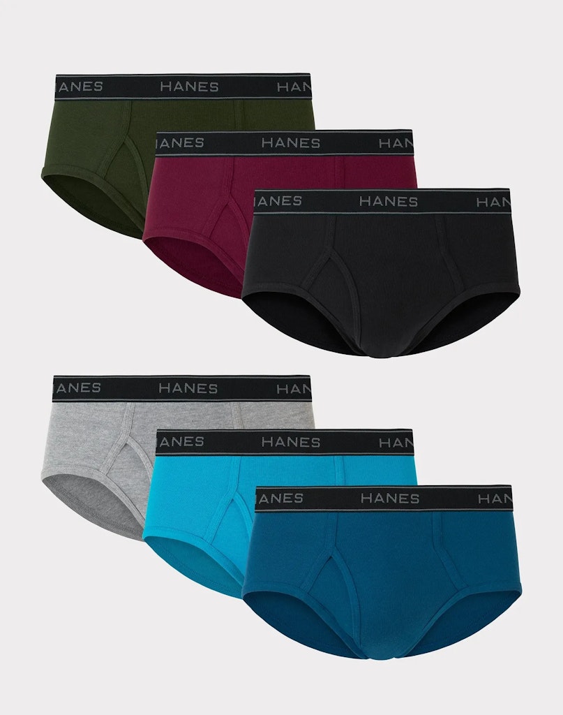 Hanes Men's Mid-Rise Brief Underwear 6-Pack: $18 Hanes Men's Mid-Rise Brief Underwear 6-Pack: $18
