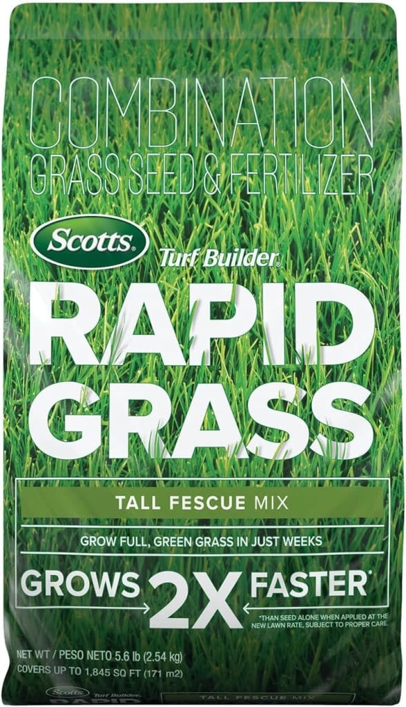 Scotts Turf Builder Rapid Grass Tall Fescue Mix 5.6-lb. Bag: $23