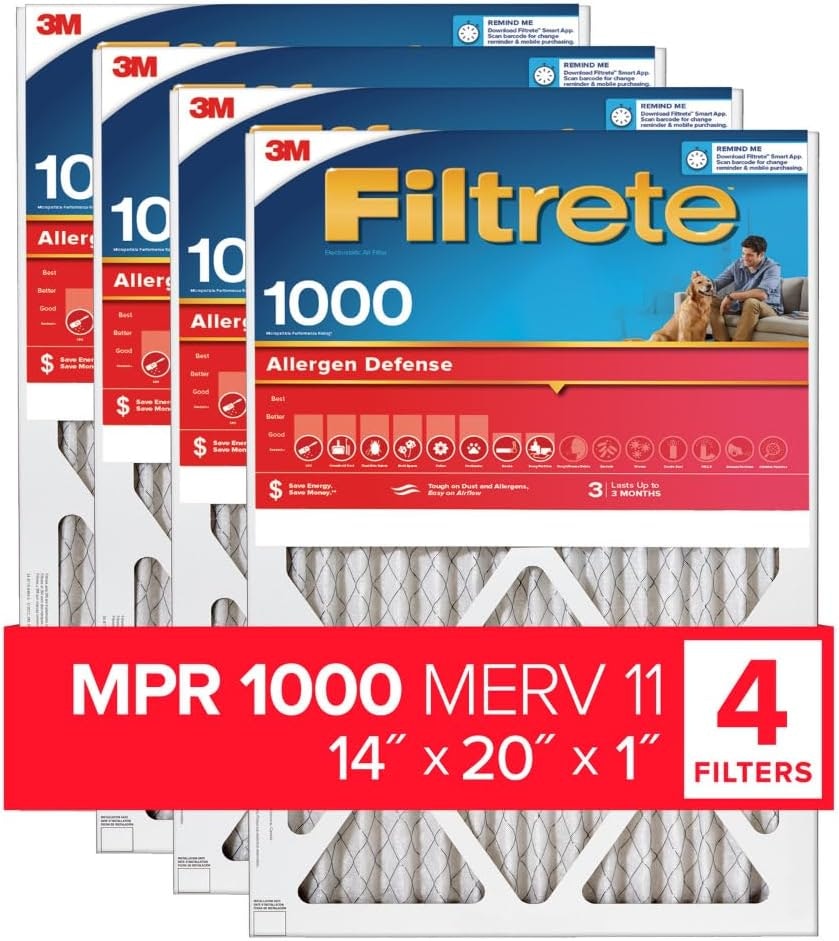 Filtrete 14x20x1 AC Furnace Air Filter 4-Pack: $47 via Sub & Save
