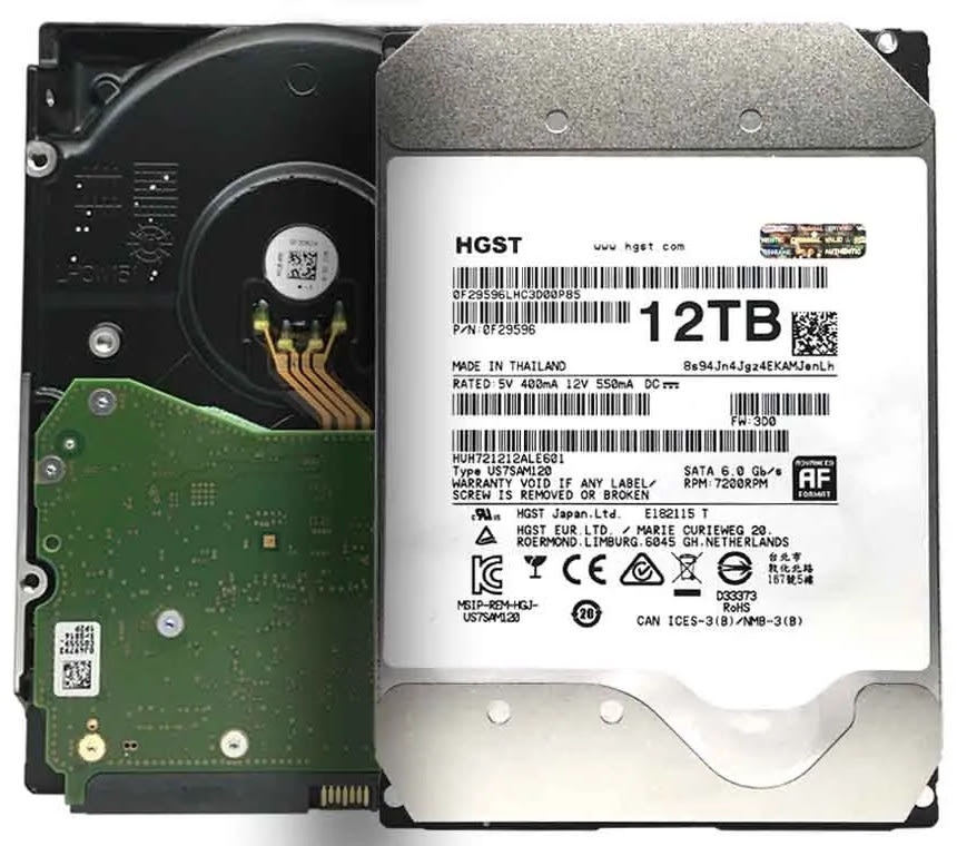 Refurb HGST Ultrastar DC HC520 12TB SATA 6Gb 256MB 3.5" Enterprise HDD: $79.99 Refurb HGST Ultrastar DC HC520 12TB SATA 6Gb 256MB 3.5" Enterprise HDD: $79.99