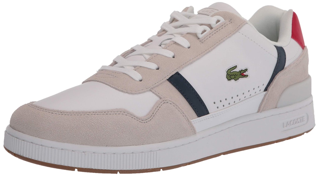 Lacoste Men's T Clip Multicolor Leather & Suede Sneakers: $50