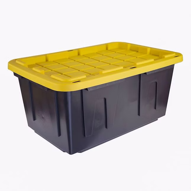 Project Source Commander 27-Gallon Heavy Duty Tote w/ Lid: $7.98 in cart