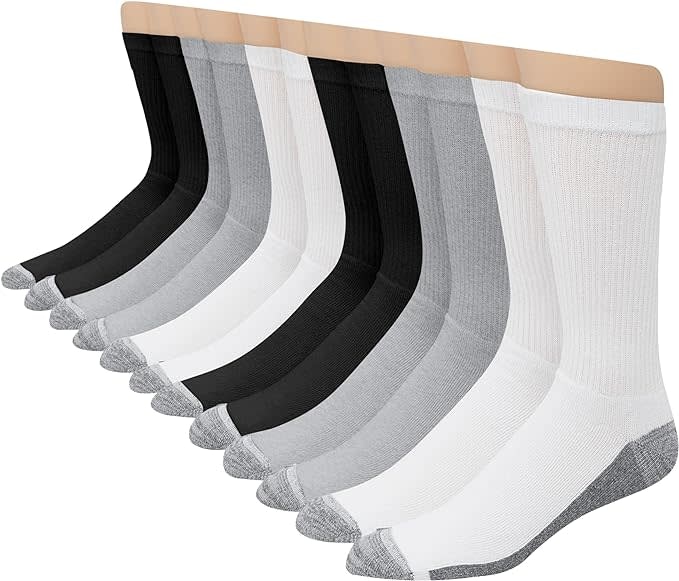 Hanes Men's Max Cushioned Crew Socks 12-Pack: $14.98 Hanes Men's Max Cushioned Crew Socks 12-Pack: $14.98