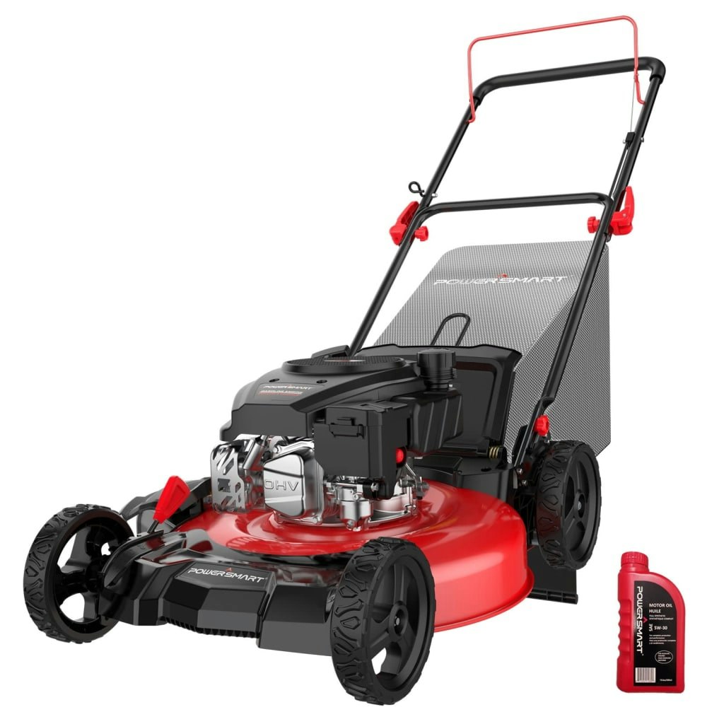 PowerSmart 21" 3-in-1 Gas Powered Push Lawn Mower: $249