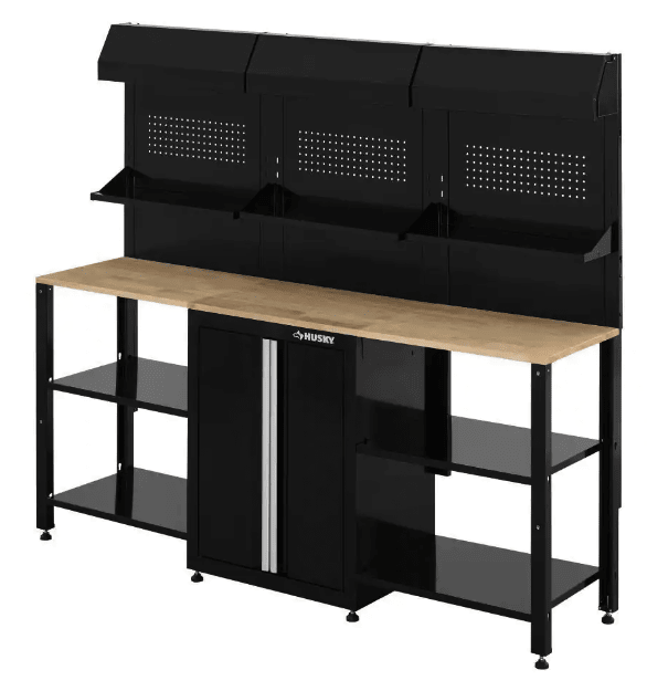 Husky 9-Piece Ready-to-Assemble Steel Garage Workstation: $637