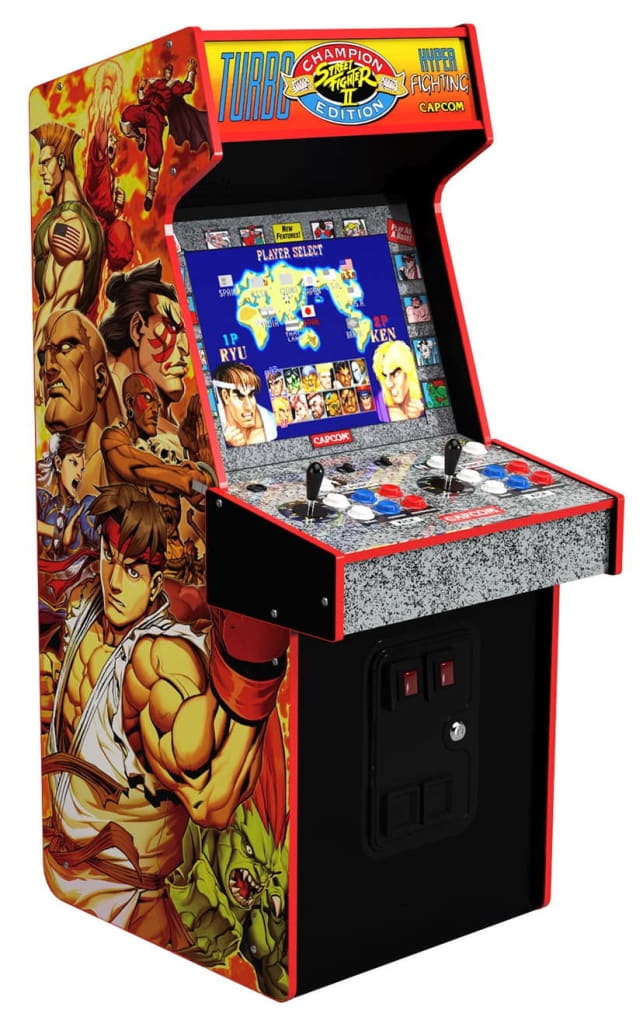 Arcade1Up Capcom Legacy Arcade Game Yoga Flame WiFi Edition: $249 Arcade1Up Capcom Legacy Arcade Game Yoga Flame WiFi Edition: $249