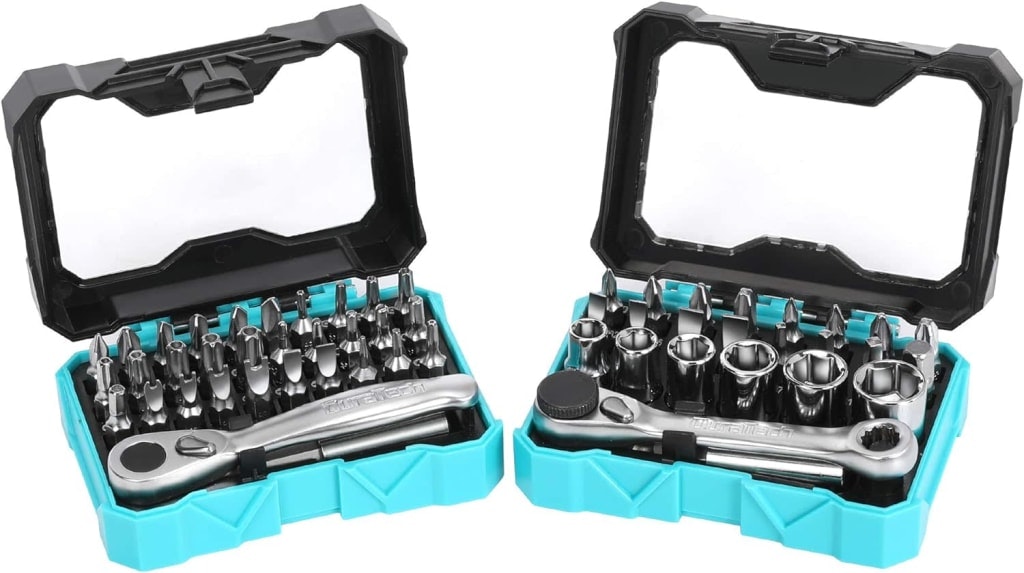 DuraTech 56-Piece 1/4" Mini Ratchet Wrench and Screwdriver Bit Set: $23 DuraTech 56-Piece 1/4" Mini Ratchet Wrench and Screwdriver Bit Set: $23