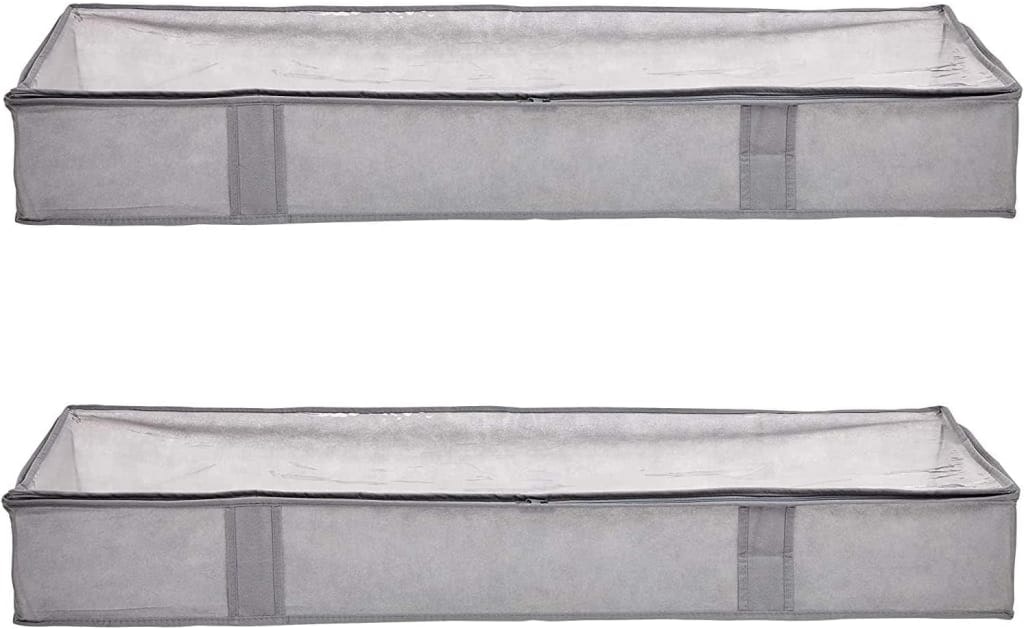Amazon Basics 42" Under Bed Storage Bag 2-Pack: $10 Amazon Basics 42" Under Bed Storage Bag 2-Pack: $10
