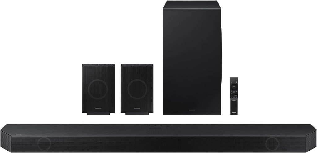 Samsung Q-Series 11.1.4 ch. Wireless Dolby ATMOS Soundbar w/ Rear Speakers: $1,000